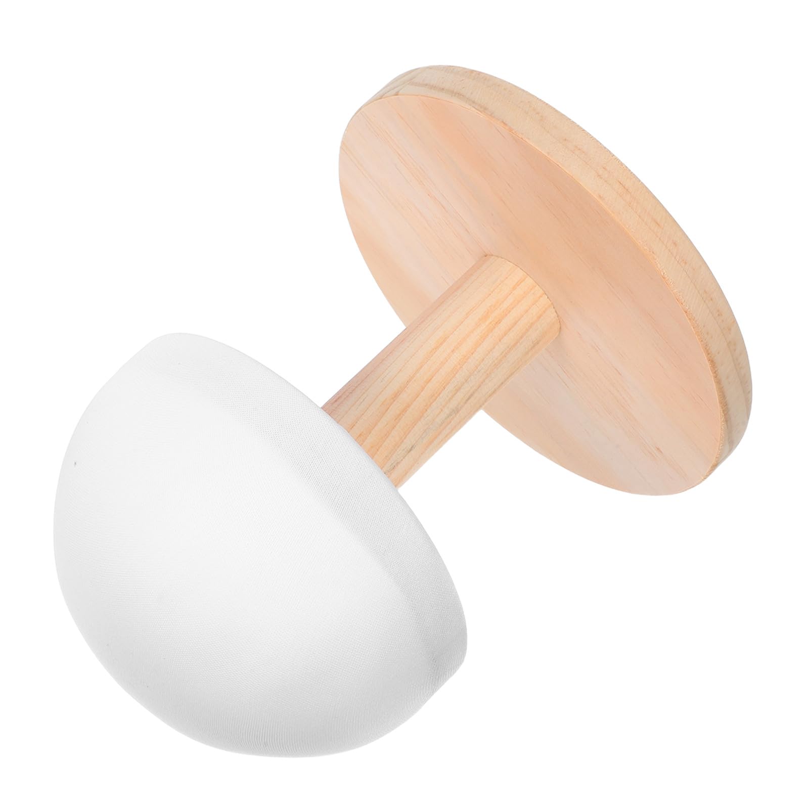 Tabla de Planchar y Funda de Tela Clara de Madera con Base Redonda y Funcionalidad de Calor Diseño Compacto para Ropa y Puños en Espacios Pequeños
