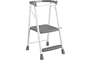 COSCO 2-Step Kitchen Stepper: Compact Folding Step Stool for Adults and Kids