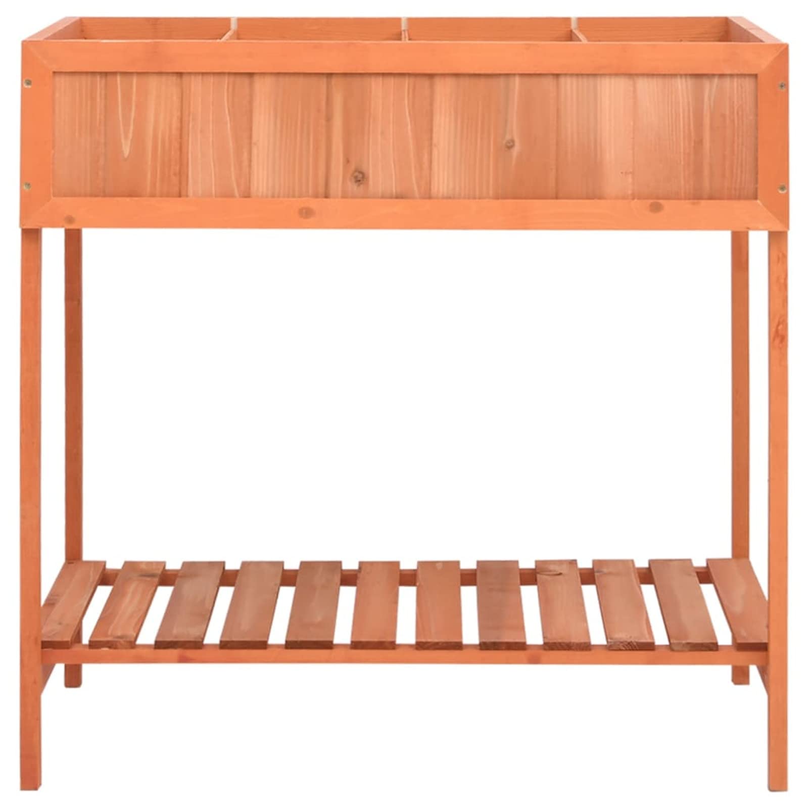 Homgoday Huerto Vertical de Madera Maciza con Divisor de Hierbas - Mesa de Plantas para Hierbas Aromáticas