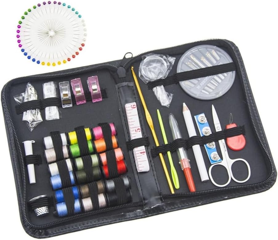Portable Sewing Kit Household Box Set 123 Pieces Hand Storage Tool