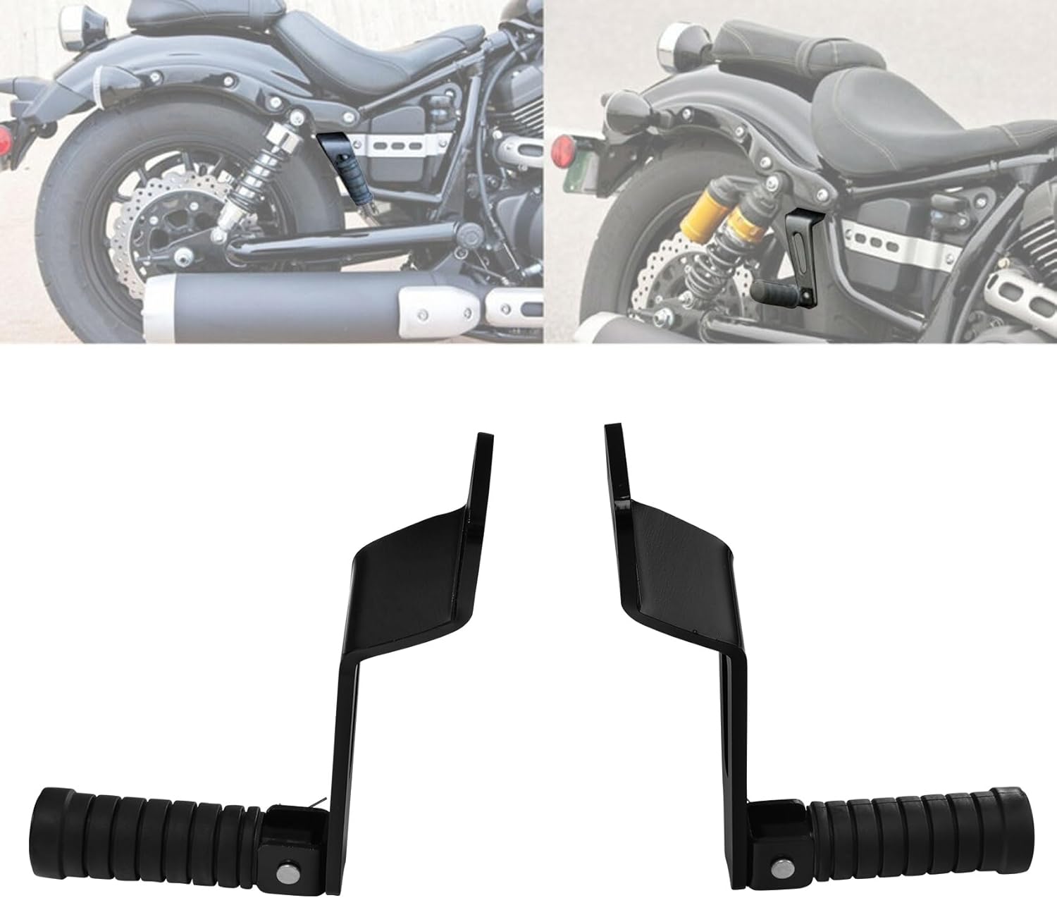 TCT-MOTORPARTS L&R Rear Passenger Foot Peg Footrest Bracket Fit for YAMAHA Bolt XV950 XV 950 2014-2020 Bolt XV950 R-Spec 2014-2024