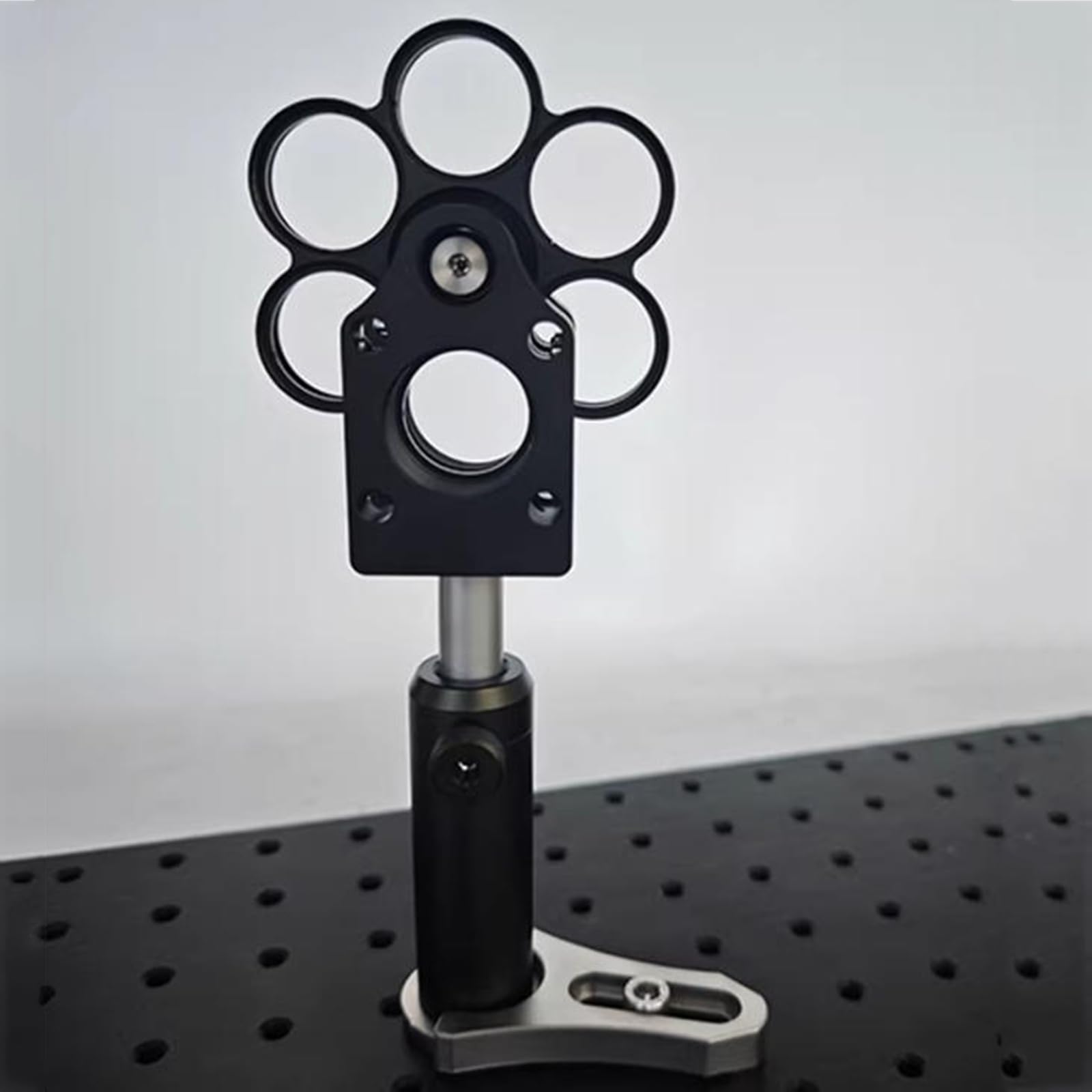 Soporte de rueda de filtro de 6 posiciones para visualización óptica, diseño coaxial tipo jaula con interfaz roscada, compatible con telescopios y accesorios de imágenes