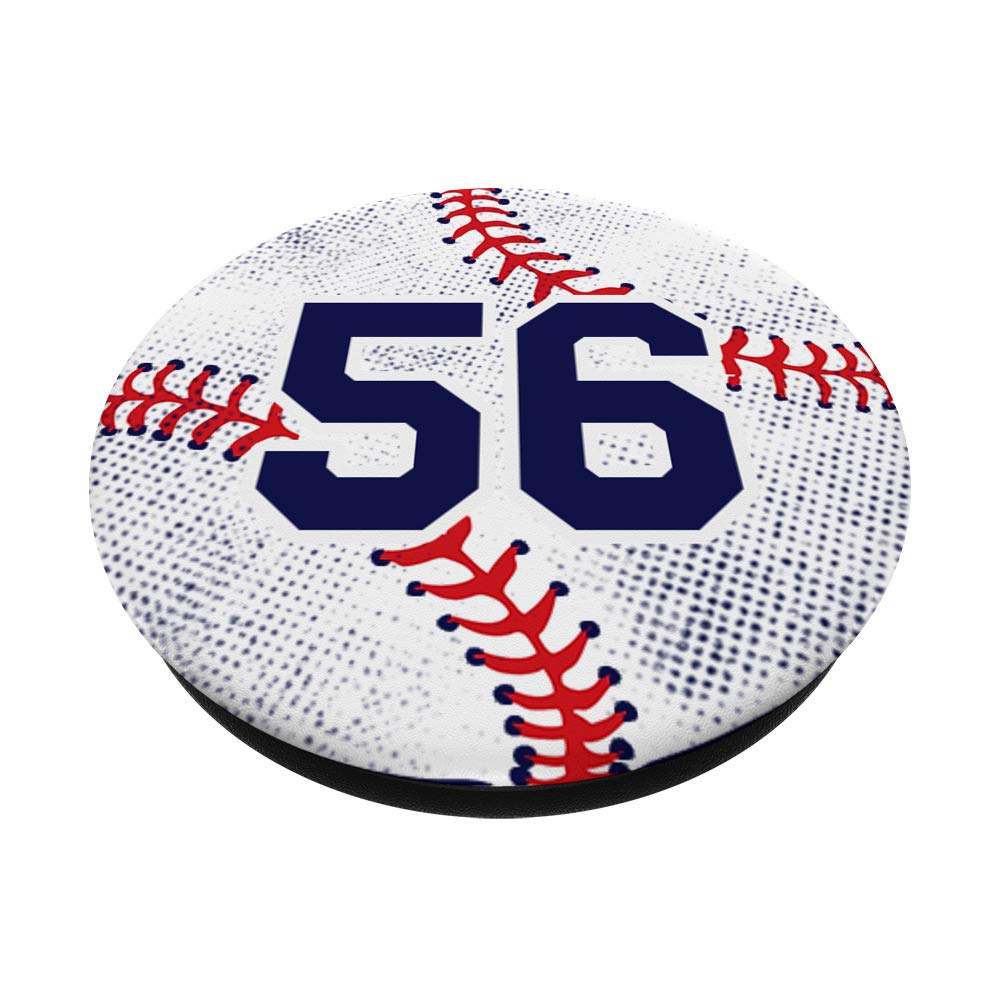 Amazon.com: Baseball Number 56 Player Uniform 56th Birthday Blue