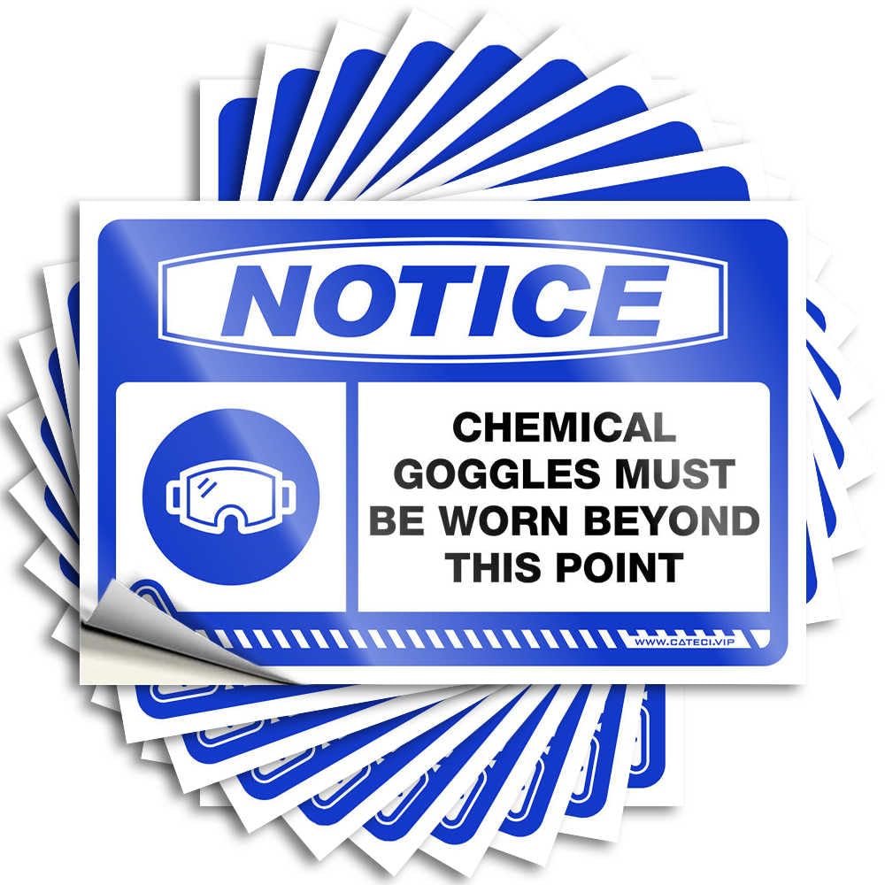 Funny Sticker Bath Sets | Heavy Laptop Notice Chemical Goggles Must for Summer(8X12CM)
