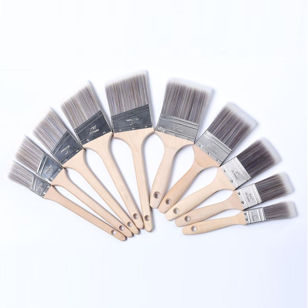 Juego de Pinceles de Pintura Profesional, Juego de Pinceles de Pared Premium, Pinceles de Pintura para Paredes y techos, Pinceles de Pintura, Pinceles de Pintura para Muebles