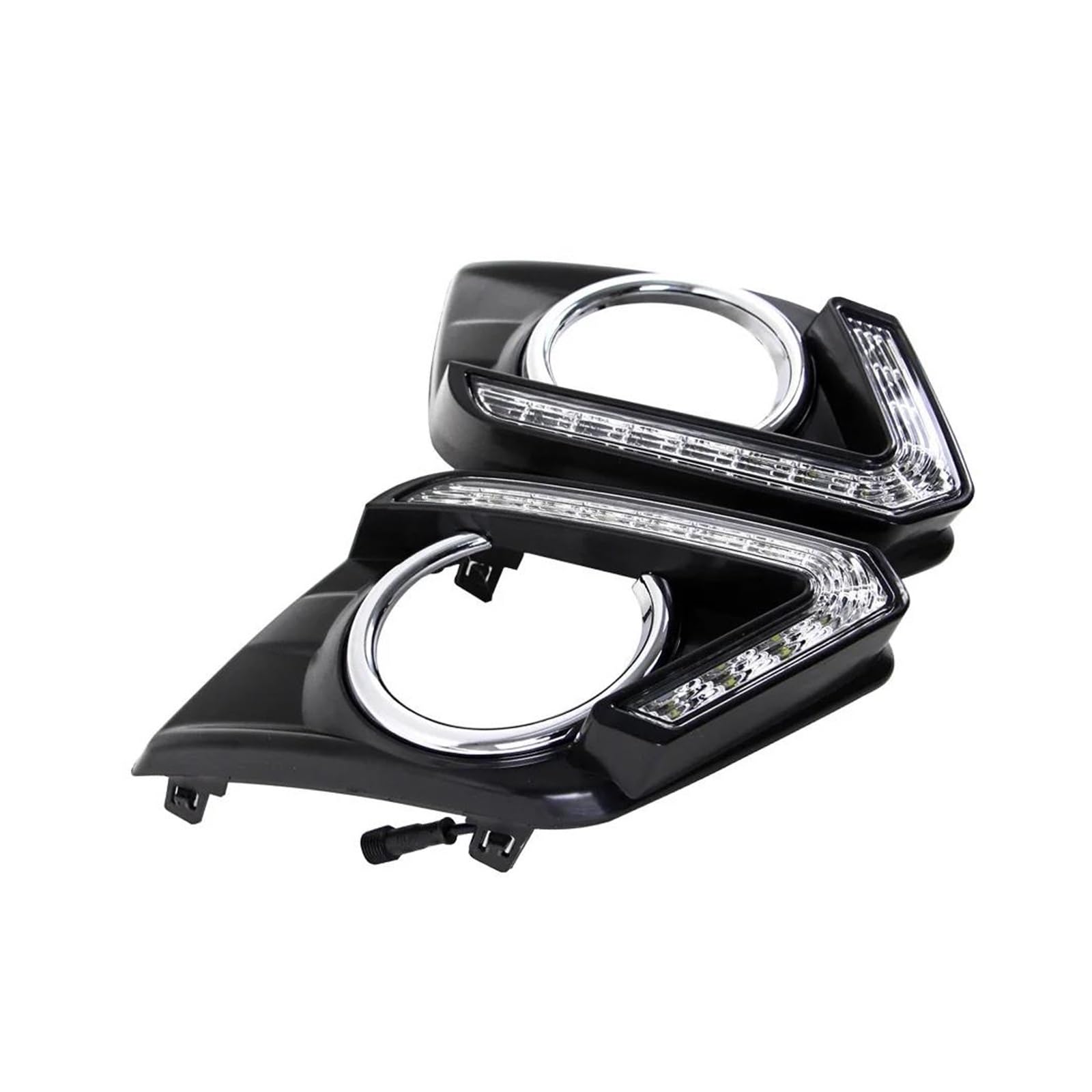 Genérico Para Nissan Para X-trail T32 2014 2015 2016 Luces Circulación Diurna LED Para Coche DRL Lámpara Antiniebla Intermitentes Luz Intermitente Indicador Lateral