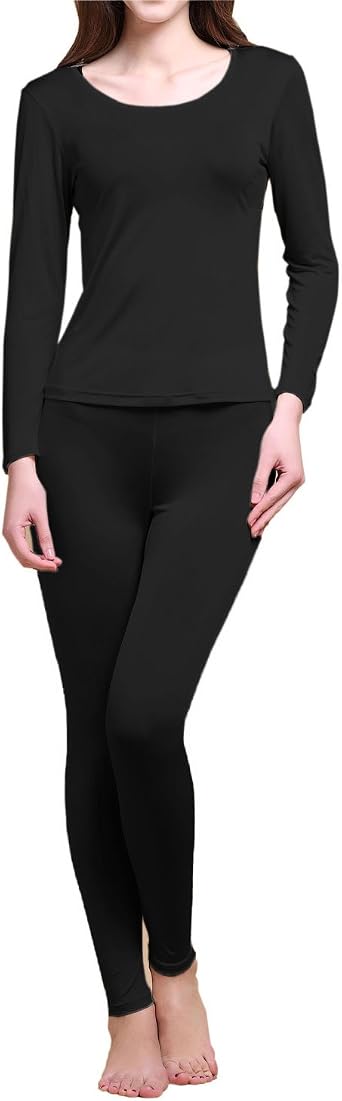 Paradise Silk Pure Silk Knit Women Thermal Long Johns Set