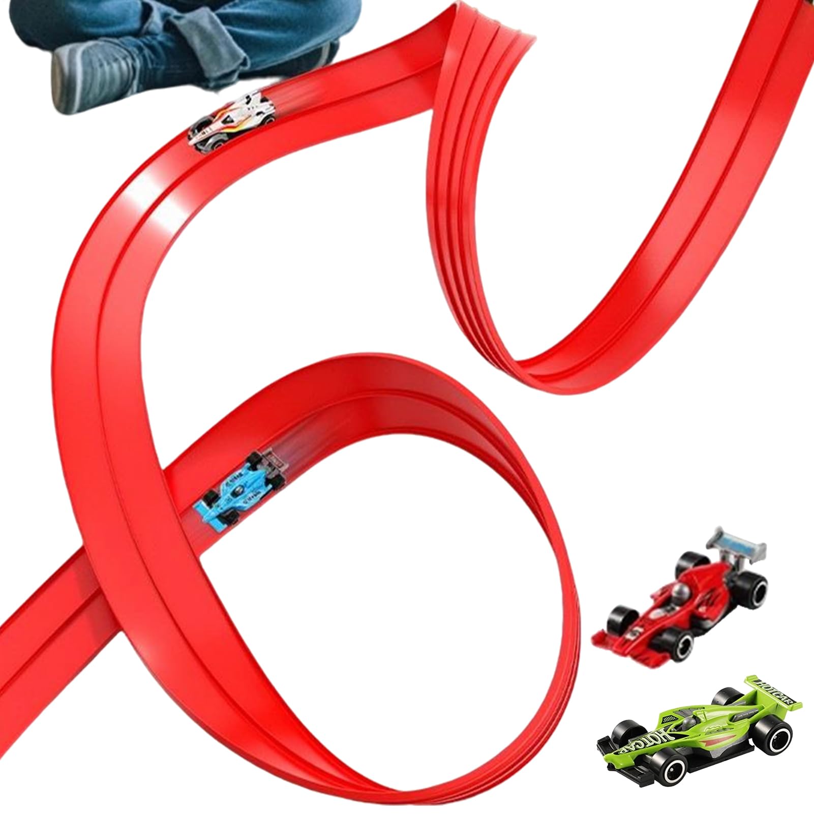 Set Pista De Carreras Para Niños Juego De Conducción Portátil Ventosas Pvc