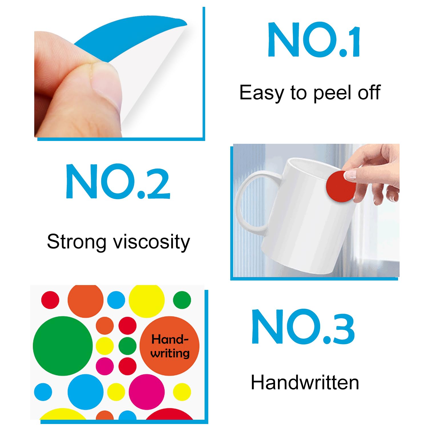 Kleurrijke ronde stickers (140 stuks), kleurrijke zelfklevende etiketten, voor kinderen, school, thuis, kantoor, werk, organisatie, verschillende maten en kleuren, 5 vellen Kleurrijke ronde stickers (140 stuks), kleurrijke zelfklevende etiketten, voor kinderen, school, thuis, kantoor, werk, organisatie, verschillende maten en kleuren, 5 vellen