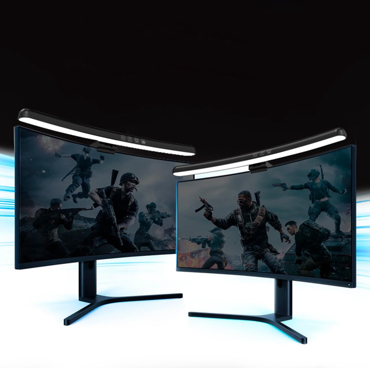 Computer Monitor Luce Barra luminosa schermo curvo Tre modalità di luce luminosità regolabile Touch Control Protezione degli occhi senza abbagliamento LE13 A