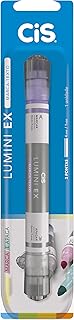 Marca Texto Lumini EX CIS, Ponta Dupla (Marca e Apaga) - Blister com 1 unidade, Sertic 58.9001, Lilás Pastel