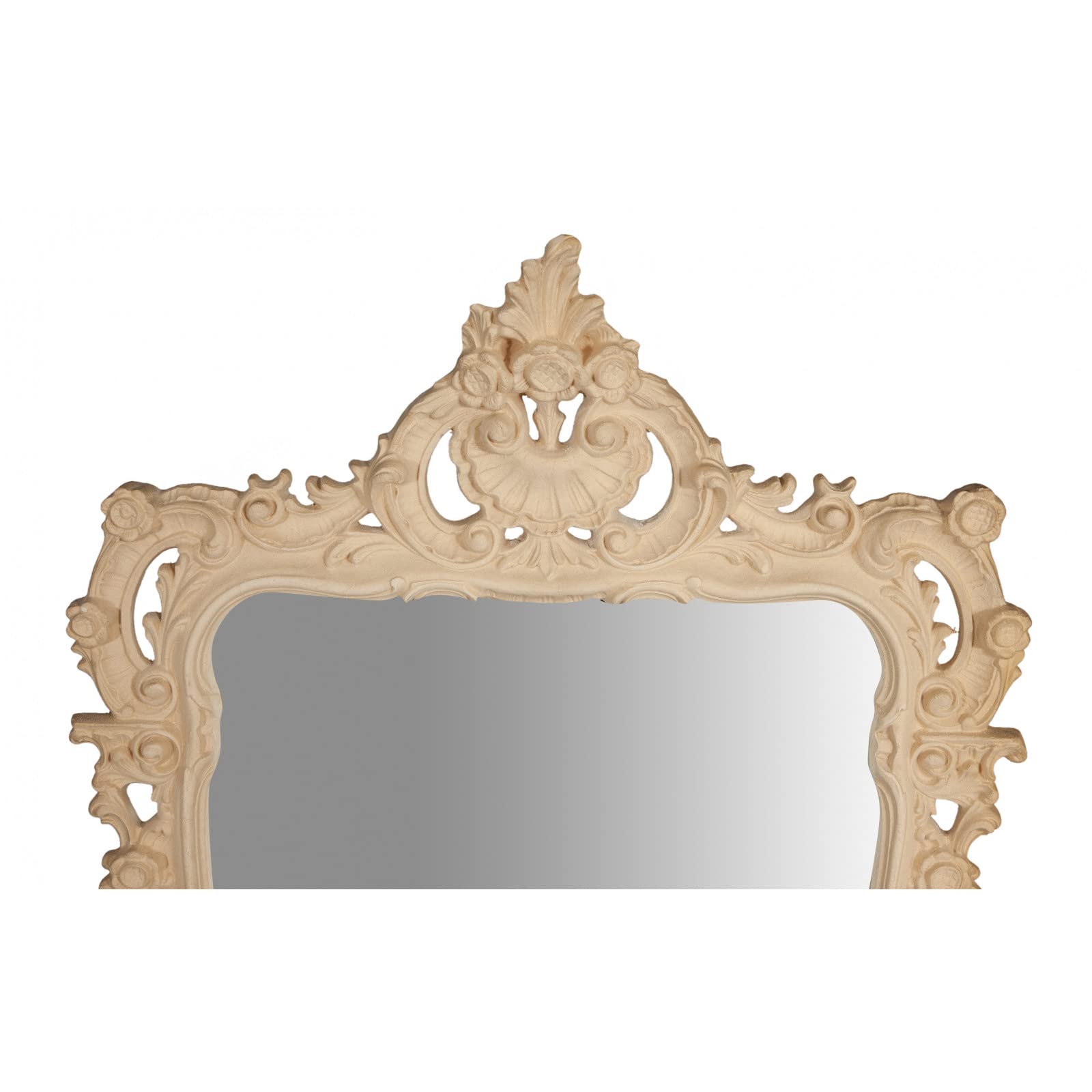 Biscottini Espejo baño Marco Barroco 108x8x72 cm | Espejo Vintage de Pared | Espejo Grande de Pared