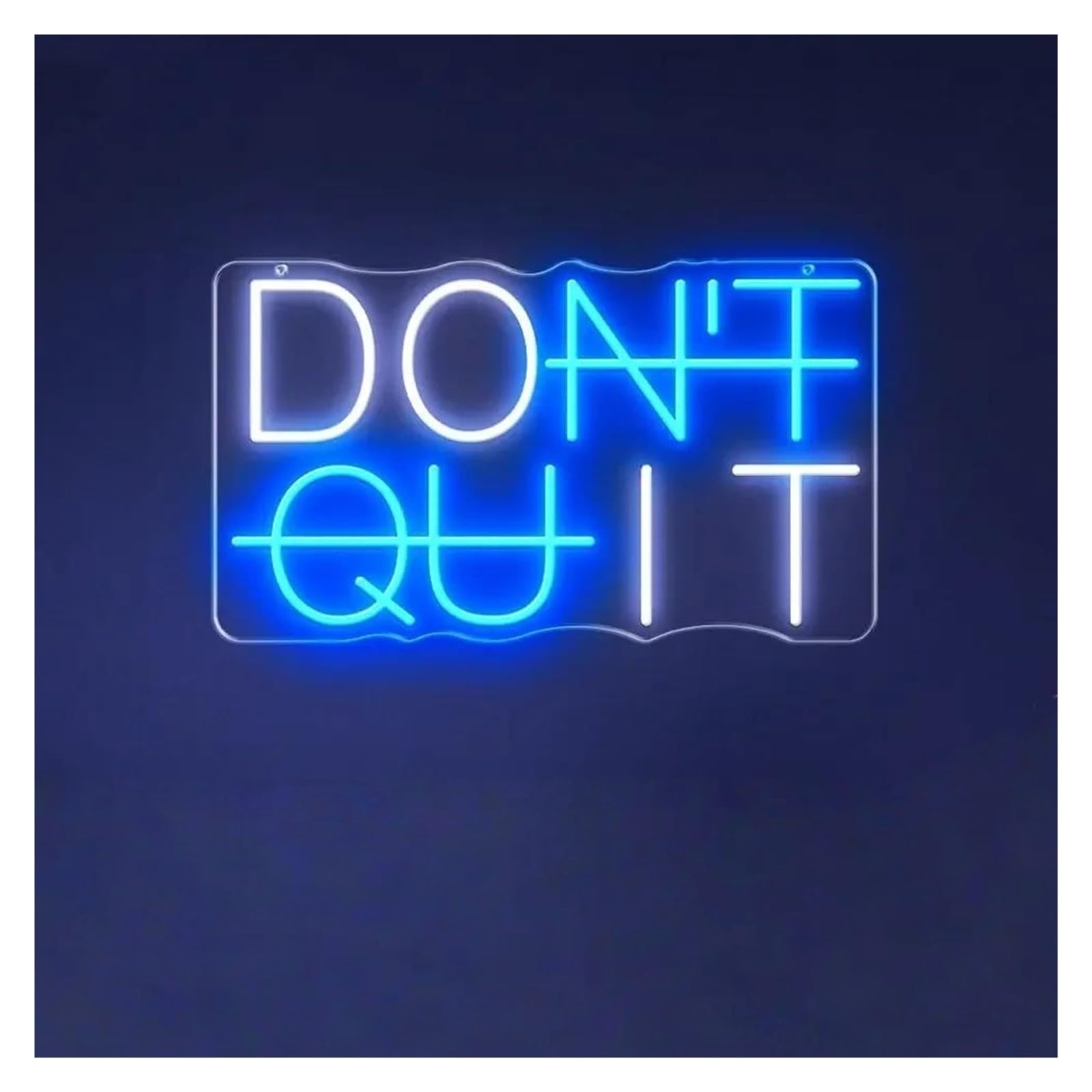 RONGCH Hanging Art Neon Signs Don't Quit Neon Sign USB Dimmable LED Light for Party Man Cave Room Bedroom Gym Wall Decor 40.6cmx25.4cm(B)