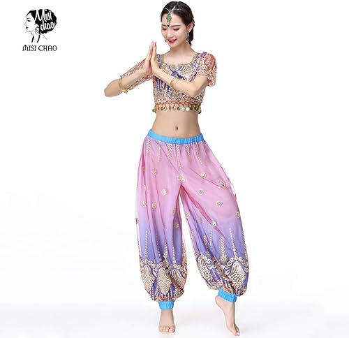Miniatura 3 de MISI CHAO Pantalones harén para disfraz de Bollywood para mujer