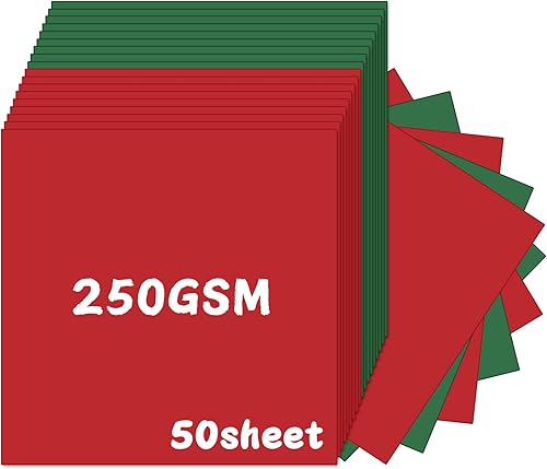 YINUOYOUJIA Cartulina 12 x 12 "Papel grueso, 300gsm110lb Papel de construcción 50 hojas de cartulina negra (negro)