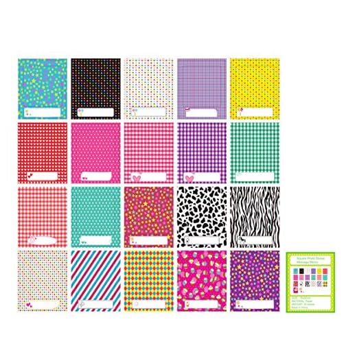 JXE 20 st meddelande memo design klistermärke kanter för Fujifilm Instax Instax Square SQ20 SQ6 SQ10 omedelbar kamerafilm - färgglad prick