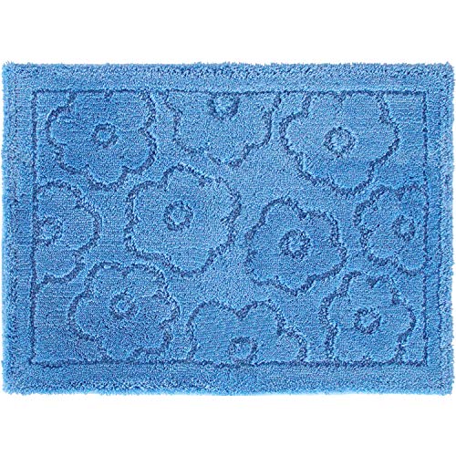 オカ バスマット 乾度良好 サニー 吸水 速乾 約45×60cm ブルー