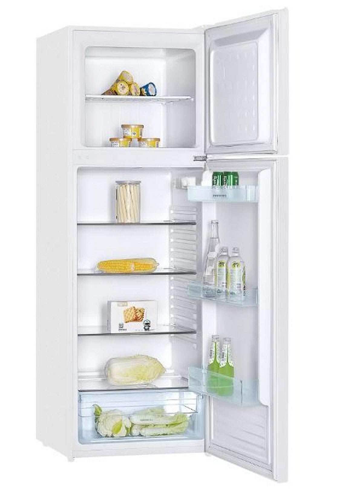 INFINITON Frigorifico Dos Puertas FG-300D72WEP, 304 Litros, 172 cm de Altura, Puerta reversible, Ciclico, Regulación en altura, E, Blanco