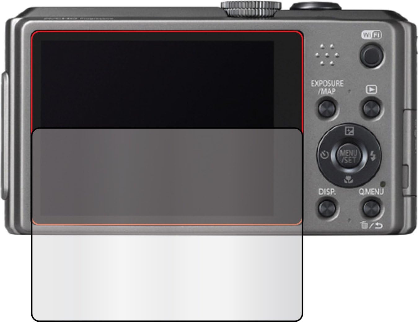 3x Panasonic Lumix DMC-ZS30 DMC-TZ40 Premium Clear LCD Screen Protector Cover Guard Shield Protective Film Kit (3 pieces by GUARMOR)