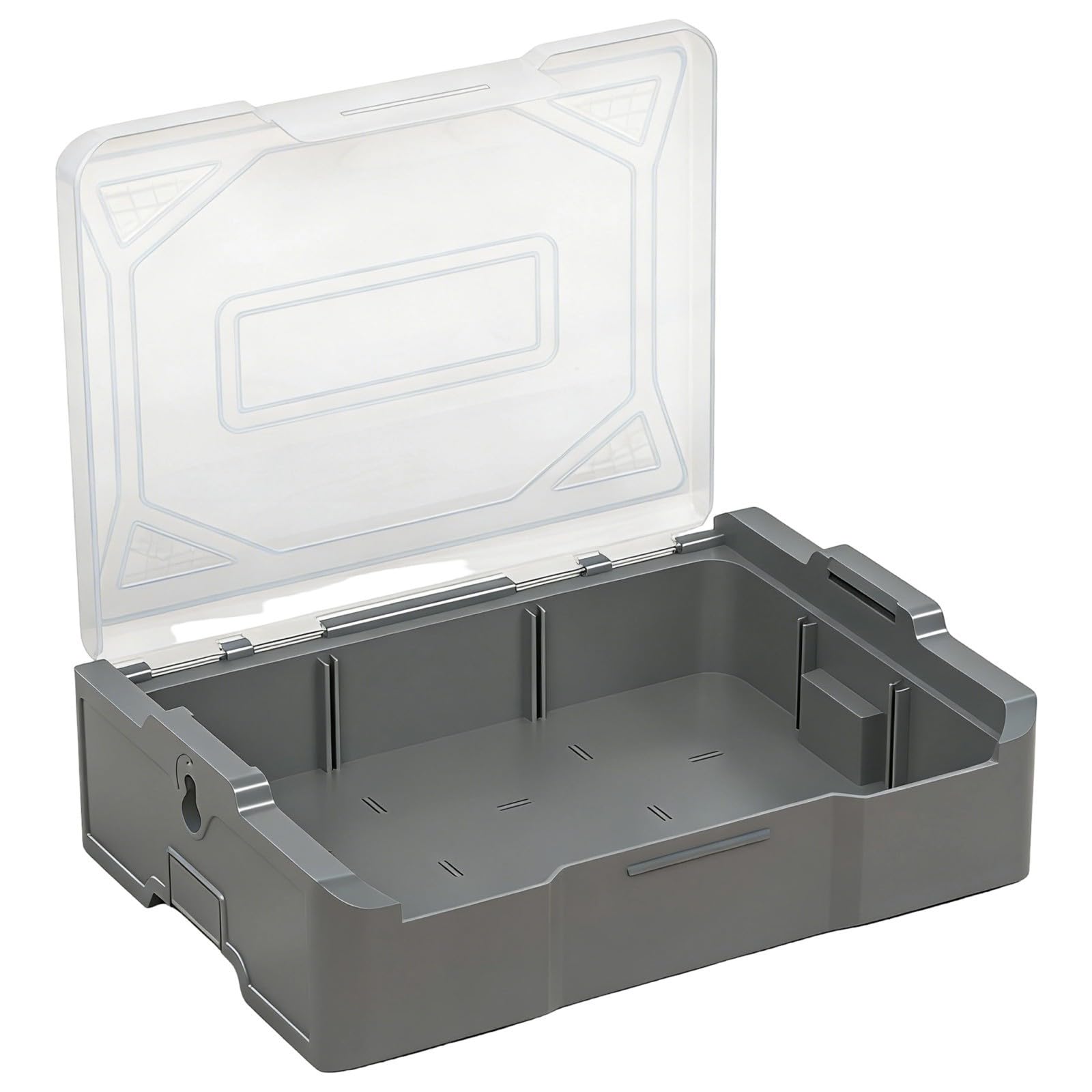 Stackable Bin for Organizing Tool Toy Clear Window Design Nestable Stackable Container Storage Box with Lid Bin for Organizing Tool Toy Clear Window Design Nestable Container Storage Box with Lid