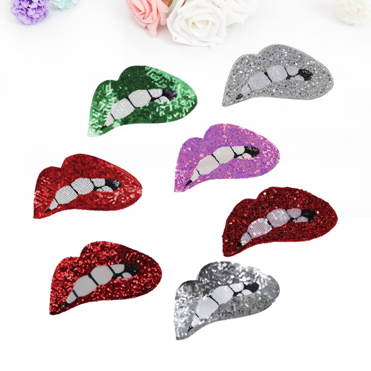 14pezzi Toppe Decorativi Paillettes a per Abbigliamento Patches per Jeans Gonne e Borse Casuali