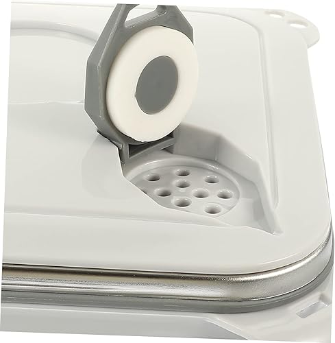 Miniatura 2 de UPKOCH Tazón de fideos instantáneos con tapa, loncheras cuadradas para ramen con tapa, cuencos con tapas, cuenco de fideos antiquemaduras, cuencos