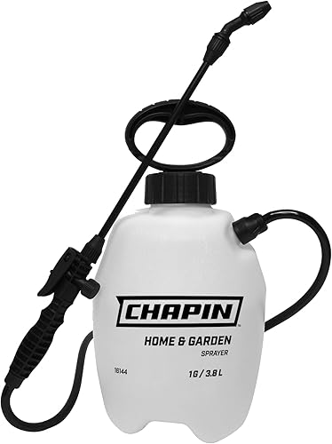 Chapin International 16144 Pulverizador multiusos de 1 galón para césped, hogar y jardín, blanco translúcido