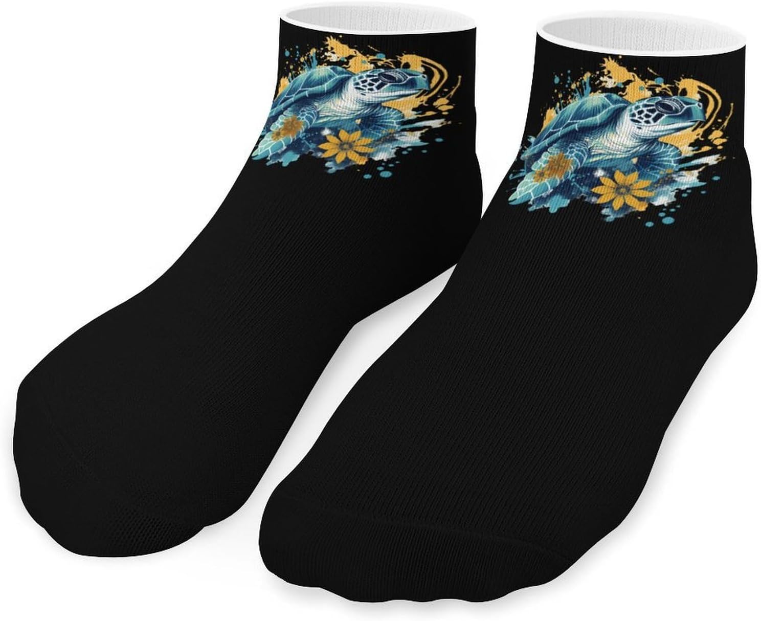 Sea Turtle Ankle Socks for Men Women Low Cut Crew Sock Casual Sports Clothing