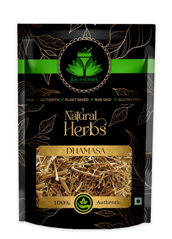 SAI HERBS Dhamasa Raw Herb - Damasha Raw Herb - Dhamasha Raw Herb - Dhamaasa Raw Herb - Desert Fagonia Raw Herb - Used For Blood cleanser - Asthama - Pure & Natural (500 Grams)