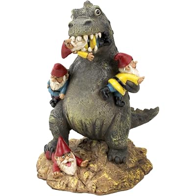 Godzilla Garden Gnome Statue, Outdoor Lawn & Yard Monster Figurine Sculpture Decorations, Funny Housewarming Gag Gift