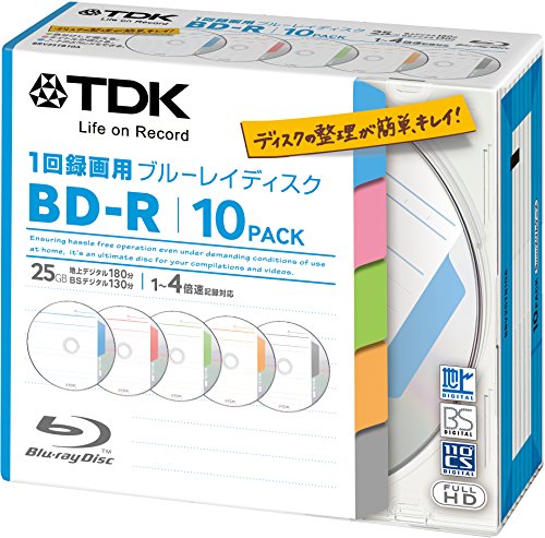 Amazon.co.jp: TDK 録画用ブルーレイディスク BD-R 1回録画用 25GB 1-4