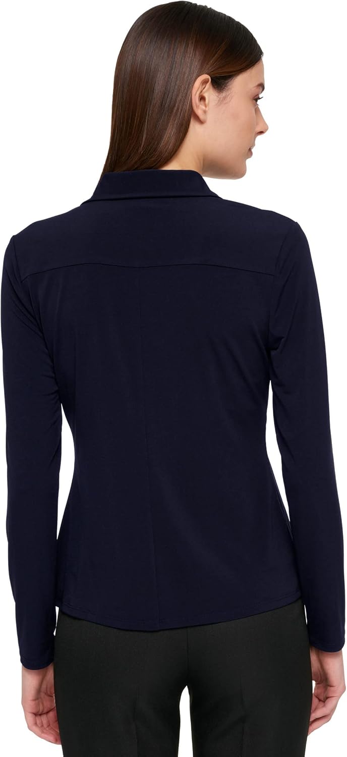 Tommy Hilfiger Long Sleeve Collard Button-Down Blouse