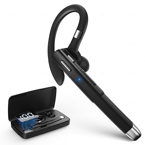 Bluetooth Headset Wireless Bluetooth 5.3, Bluetooth Earpiece 180 Hours Talktime