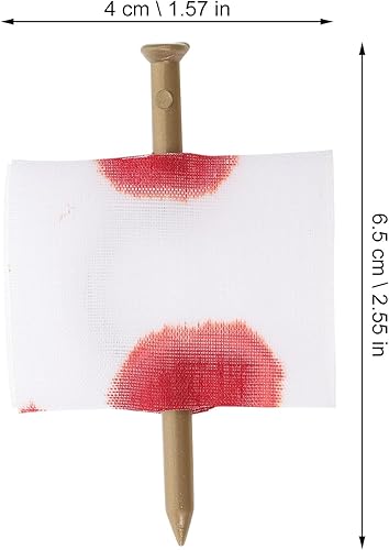 Miniatura 9 de Toyvian 22 piezas de uñas falsas a través del dedo truco accesorios divertidos broma prop juguetes horribles Halloween broma juguete para abril