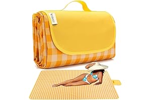 Striking Yellow Plaid: The Ultimate Yellow Picnic Blanket