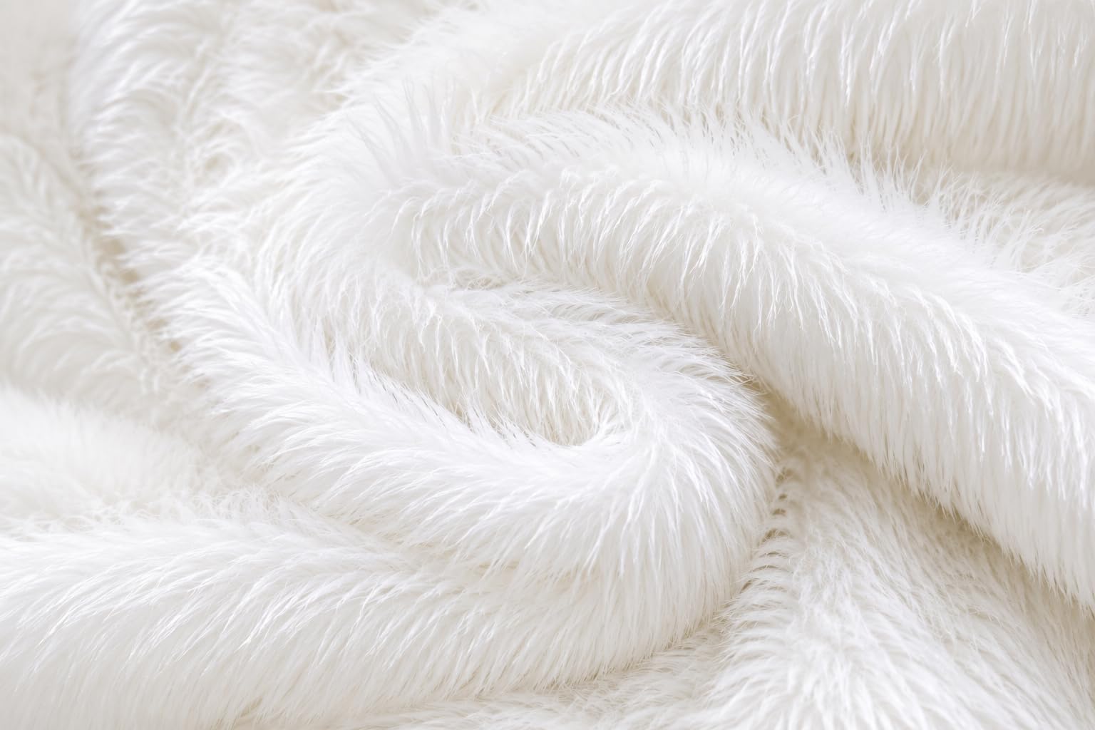 Premium White Faux Fur Fabric by Meter, 70 Inch Wide | High Density Long Pile Soft Fluffy Fur Cloth for Baby Photoshoot, Product Photography, DIY Crafts, Costume, Rug & Home Decor (2 Meter)-picture-34
