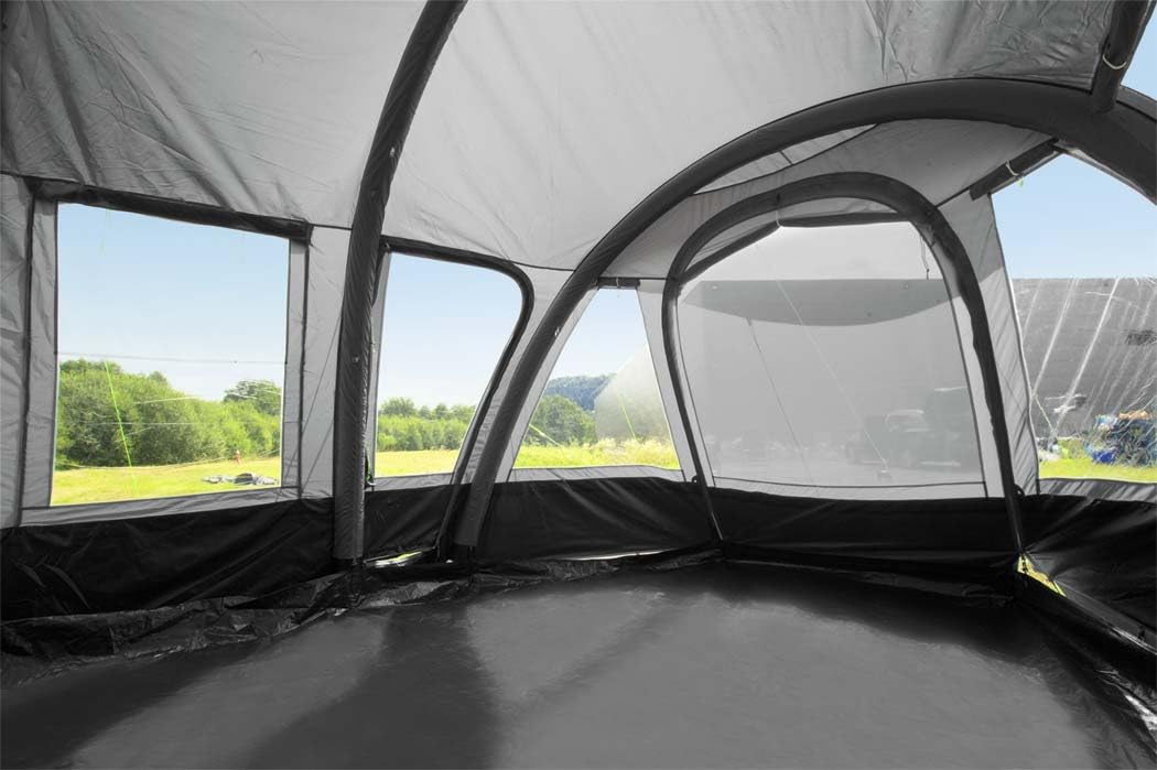 BERGER Garda Air Luftvorzelt | Wohnwagenvorzelt Teilvorzelt aufblasbar | Schnellaufbau Zelt Vorzelt für Wohnwagen Camping Wohnmobil Caravan | 3x3m, Anbauhöhe 240-255cm, 15 kg