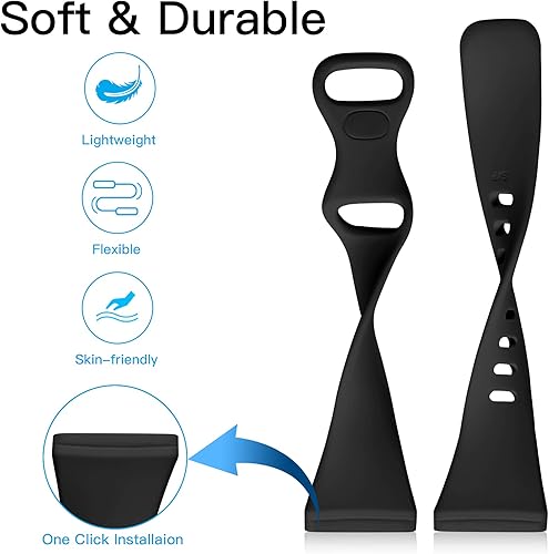 Miniatura 3 de Getino Compatible con Fitbit Versa 4Versa 3 BandsSense 2Sense Bands mujeres hombres, accesorios deportivos finos de silicona, correa delgada para