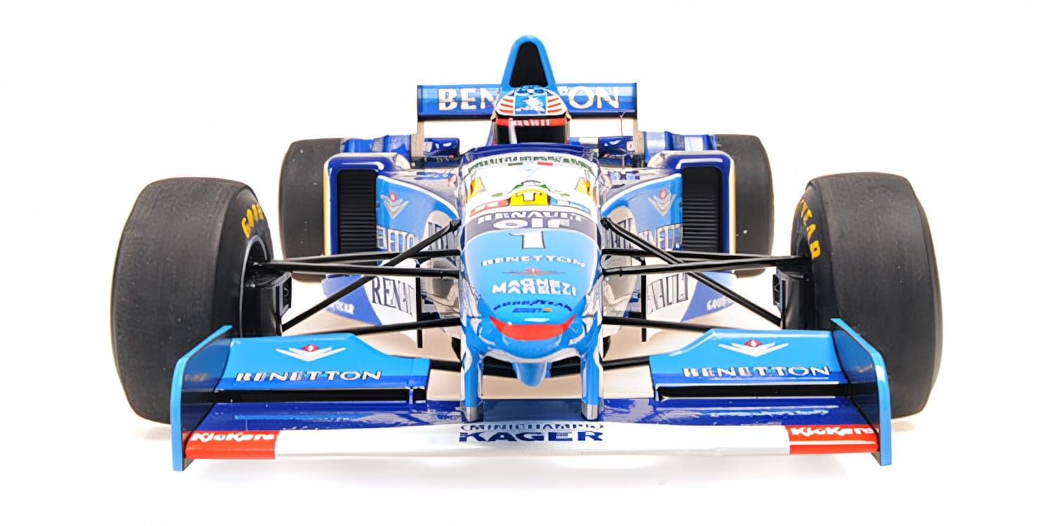 Minichamps 517952101 - Benetto. Renaul. B195 Michael Schumacher Winner European GP World Champion 1995 - Scala 1/12 - Auto in Miniatura da Collezione
