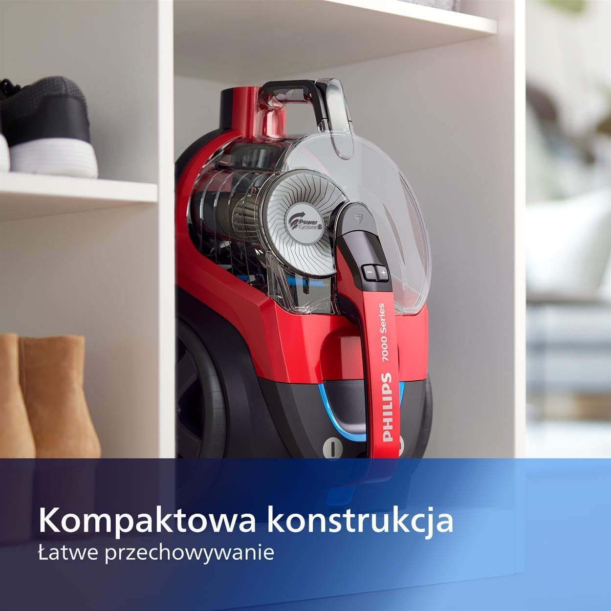 Philips PowerPro Expert Odkurzacz Bezworkowy - Moc 900W, Filtr Allergy H13, Nasadka TriActive (FC9729/09)
