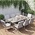 HAPPATIO Aluminum 9 Piece Patio Dining Set - Aluminum Outdoor Dining Set for 8, Aluminum Dining Table and Chairs Set, Patio Dining Furniture with Aluminum Table and Chairs (Gray)