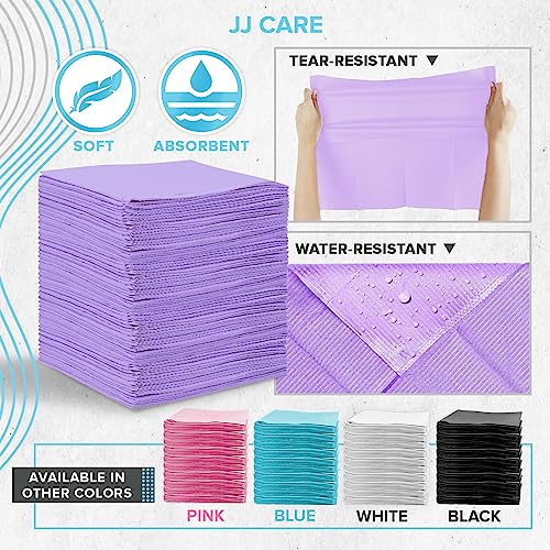 Jj Care Dental Bibs 3-Ply - 13" X 18" [Pack Of 125] - Purple Dental Bibs, Waterproof Patient Bibs Dental, Medical & Dental Tray Covers, Tattoo Bibs, Medical Bibs Sheets, Nail Paper Towel #TOP7