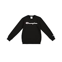 Champion Legacy Boy – Big Logo Sweatshirt, Maglia di Tuta Bambino, Black (KK001),