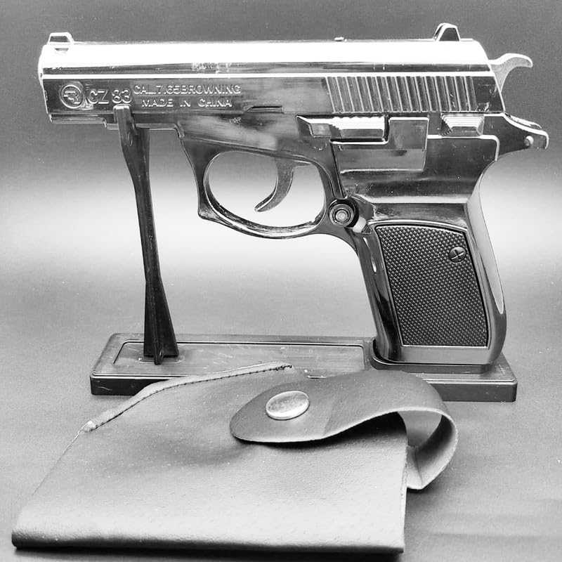 Image of Gun Pistol Lighter Heavy Weight Metal Body Real and Original Like Gun Pistol for Decorative, Smoking Filled with,Gas
