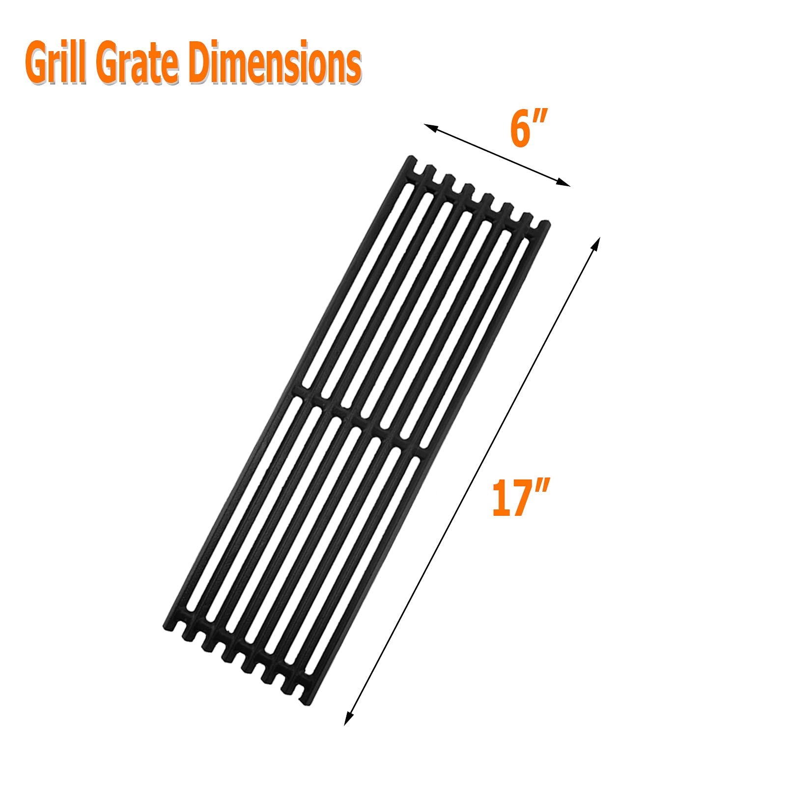 BBQ Future 4 Pack Grill Grate and Emitter Replacement Parts for Char