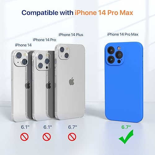 Miniatura 122 de Miracase - Funda diseñada para iPhone 11 con protector de pantalla, funda de goma de silicona líquida, protección total contra caídas y a prueba