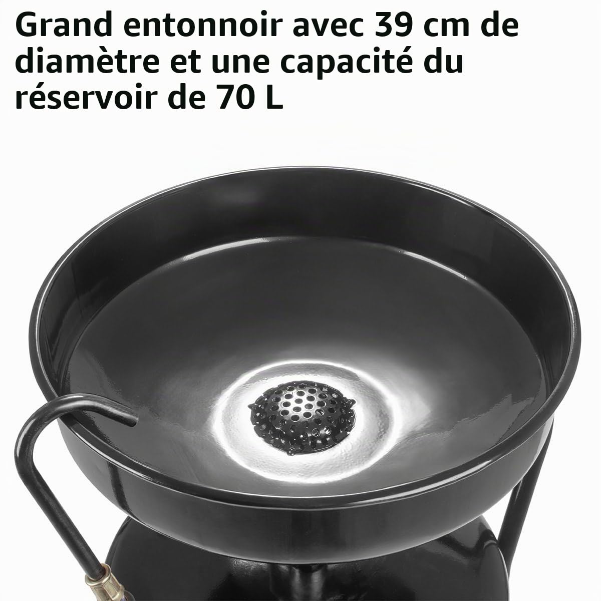 STAHLWERK Réservoir de collecteur d'huile avec une capacité de 70 l (OD-70 ST) – Collecteur d'huile mobile pour la récupération d'huile usagée lors du changement d'huile, dispositif d'aspiration