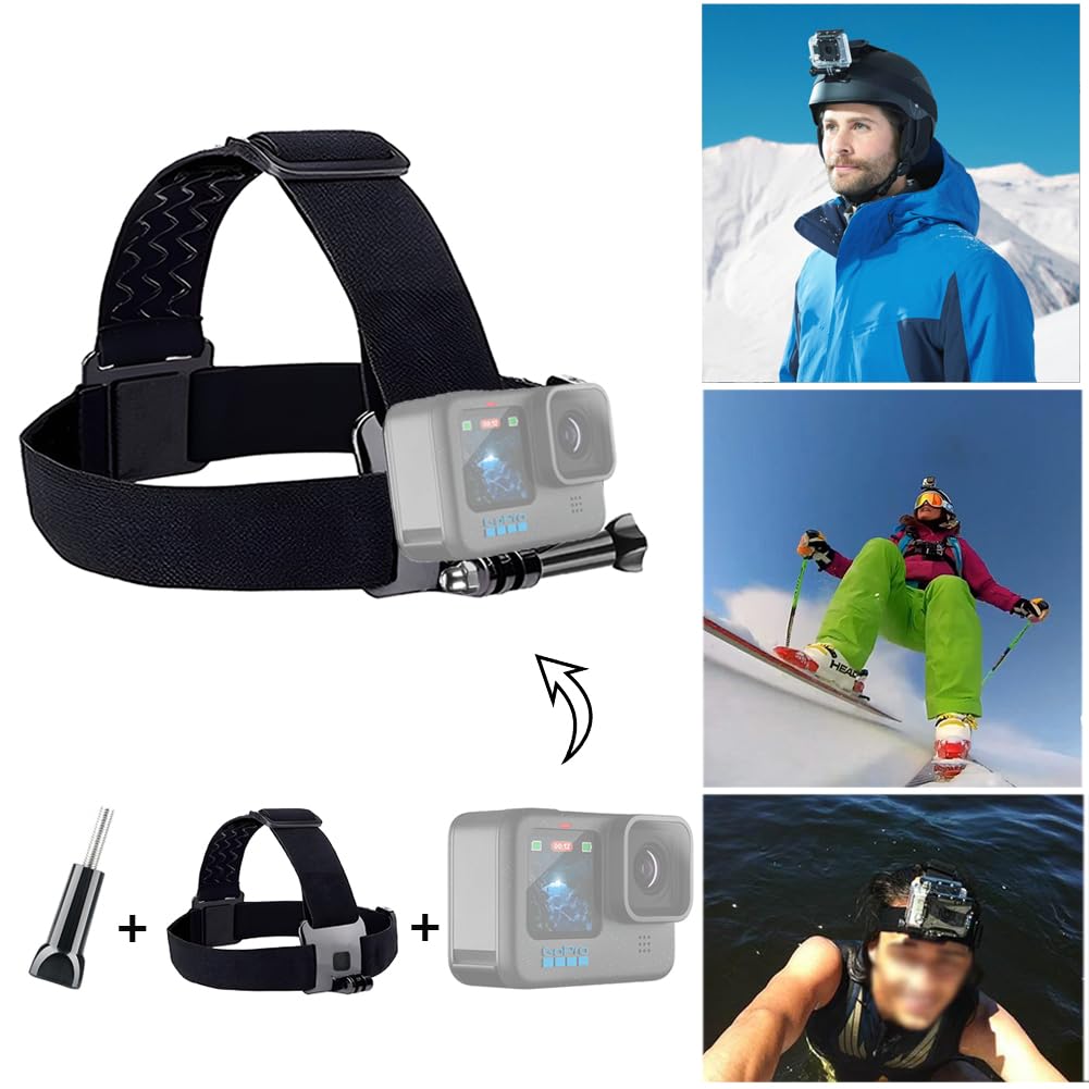 Accesorios de cámara de acción 20 en 1 para GoPro Hero 9 8 Max 7 6 5 4 negro GoPro 2018 Session Fusion Silver White Insta360 DJI SJCAM APEMAN AKASO y otras cámaras