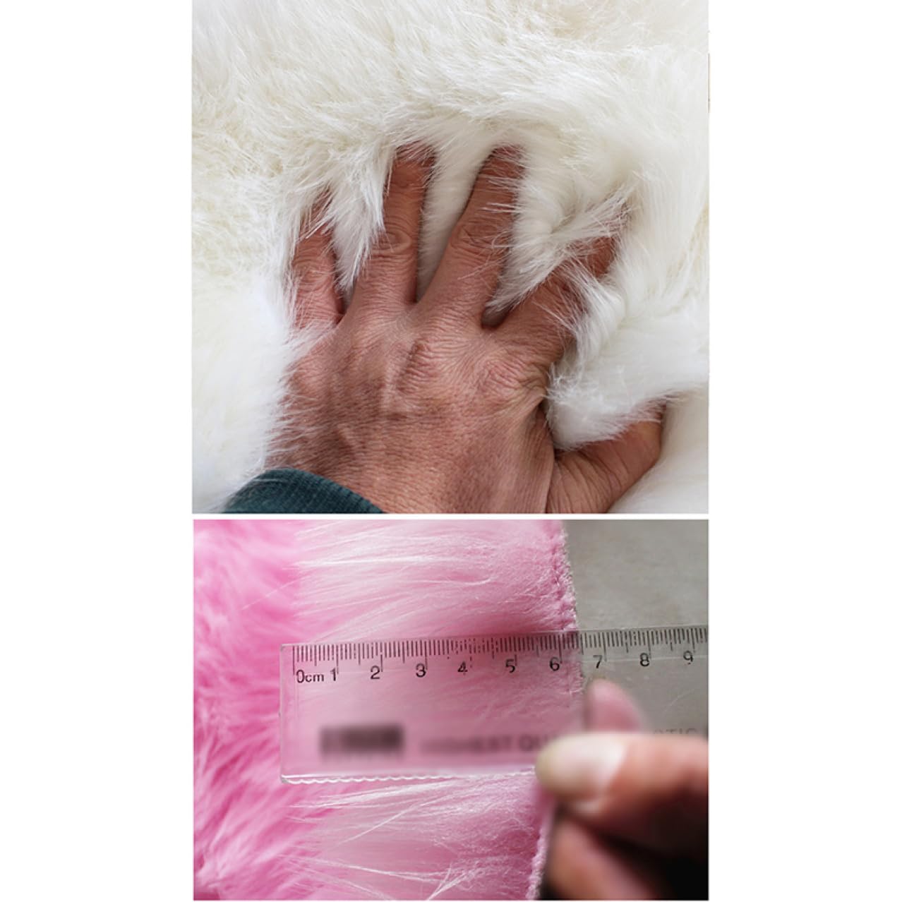 Amazon｜[ZS2L7] ムートンラグ ムートン調 人造ウール 毛長 暖かい