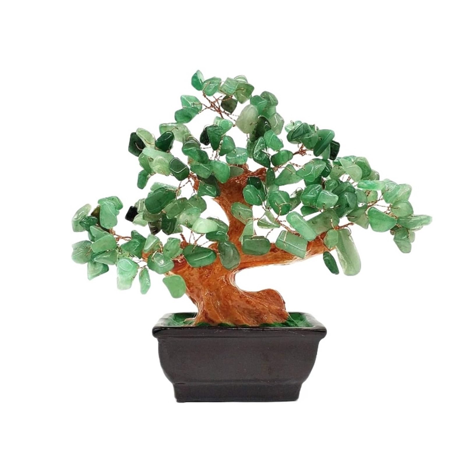 crystal tree， Crystal Tree Gemstone Feng Shui Crystals Stone Home Office Ornament Decoration Fengshui Decorations(Grün)